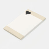 Elegant Black Heart 2 Post-it® Notes (Schuin)