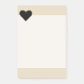 Elegant Black Heart 2 Post-it® Notes (Voorkant)