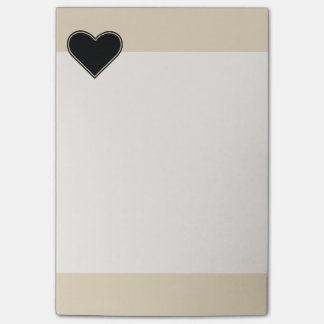 Elegant Black Heart 2 Post-it® Notes