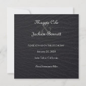 Elegant Black heeft de datum opgeslagen Save The Date (Achterkant)
