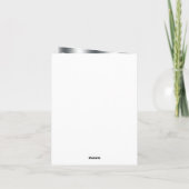 Elegant Black High-Hiel-hoes Hartelijk dank Bedankkaart (Achterkant)