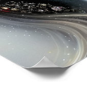 Elegant Black Horse Equine Fantasy Art Poster (Hoek)