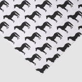 Elegant Black Horse Tissuepapier (Detail)