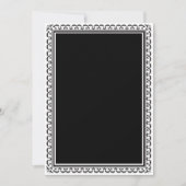 Elegant Black Invitation Sjabloon Kaart (Voorkant)