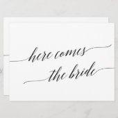 Elegant Black komt hier voor de uitnodiging voor h (Voorkant / Achterkant)