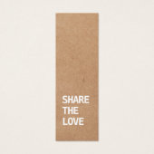 Elegant Black Kraft White Referral Kaart (Voorkant)