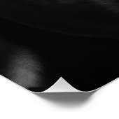 Elegant Black Labrador Portrait - Monochrome Dog Perfect Poster (Hoek)