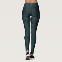 Elegant Black Leopard Animal Print op Blauwgroen