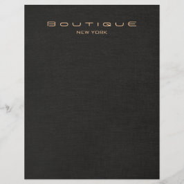 Elegant Black Linen look Flyer