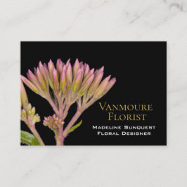 Elegant Black Luxury Pearl Florist Visitekaartje