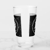 Elegant Black Marble 10 jaar Jubileum Squ Glas (Links)