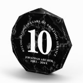 Elegant Black Marble 10 jaar Jubileum werk Fotoblokken (Rechts)