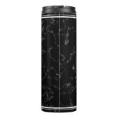 Elegant Black Marble 15 jaar Jubileum Thermosbeker (Achterkant)
