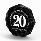 Elegant Black Marble 20 jaar Jubileum werk Fotoblokken (Rechts)