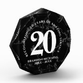 Elegant Black Marble 20 jaar Jubileum werk Fotoblokken (Links)