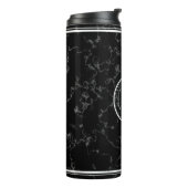 Elegant Black Marble 25 jaar Jubileum Thermosbeker (Gedraaid links)