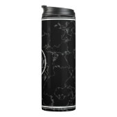 Elegant Black Marble 5 jaar Jubileum Thermosbeker (Geroteerd rechts)