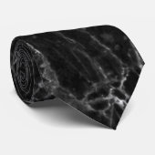 Elegant Black Marble Simple Marble Pattern Stropdas (Opgerold)