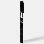 Elegant Black Marble Texture iPhone Case (Achterkant / Rechts)