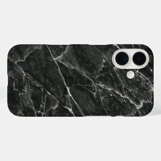 Elegant Black Marmer Case-Mate iPhone Case (Achterkant (horizontaal))