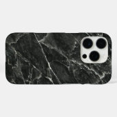 Elegant Black Marmer Case-Mate iPhone Case (Achterkant (horizontaal))