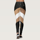 Elegant Black Marmer Leggings (Achterkant)