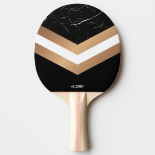 Elegant Black Marmer Tafeltennisbatje