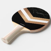 Elegant Black Marmer Tafeltennisbatje (Voorkant Gekanteld)