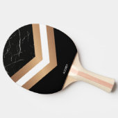 Elegant Black Marmer Tafeltennisbatje (Zijkant)