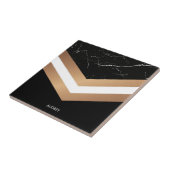 Elegant Black Marmer Tegeltje (Zijkant)