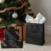 Elegant Black Matte Wrapping Paper Cadeaupapier