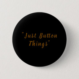 Elegant Black Minimalist Design Round Pinback Ronde Button 5,7 Cm