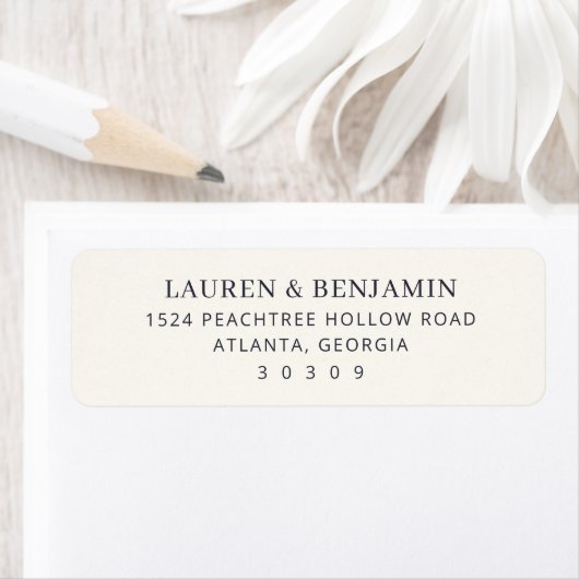 Elegant Black Minimalist Etiket (Insitu)