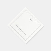 Elegant Black Minimalist Typographic Servet (Hoek)