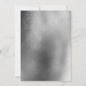 Elegant Black Monogram Wedding Uitnodiging (Achterkant)