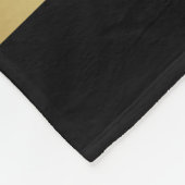 Elegant Black Monogramed Initialen "W" met naam Fleece Deken (Hoek)