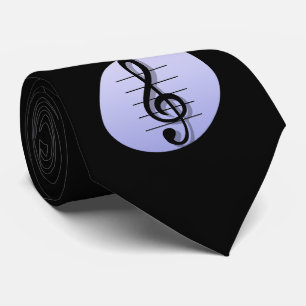 Elegant Black Music Note Stropdas