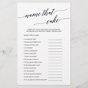 Elegant Black =Name die het spel vult