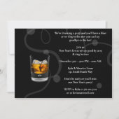 Elegant Black New Years Eve Party Kaart (Voorkant)