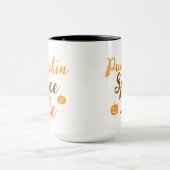 Elegant black &orang pumpkin Spice Life  Mug Mok (Midden)