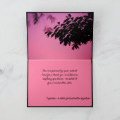 Elegant Black Paars Landscape Tree Branch Shadow Kaart (Binnen)