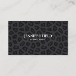 Elegant Black Panther Spots Afsprakenkaartje