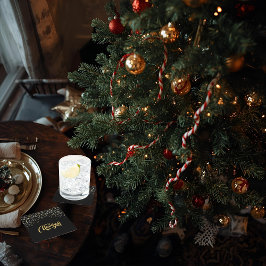 Elegant Black Paper Coaster Kartonnen Onderzetters