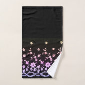 ELEGANT BLACK PASTEL DIAMOND BATHROOM TOWEL SET BAD HANDDOEK (Handdoek)