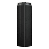 Elegant Black Pattern Premium Thermal Tumbler Thermosbeker (Achterkant)