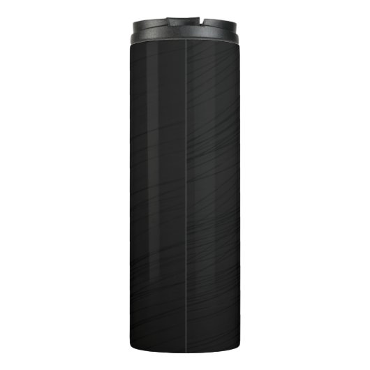 Elegant Black Pattern Premium Thermal Tumbler Thermosbeker (Achterkant)