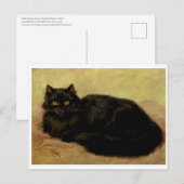 Elegant Black Persian Cat Portret Briefkaart (Voorkant / Achterkant)