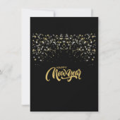 Elegant Black Personalized Invitation Card (Voorkant)