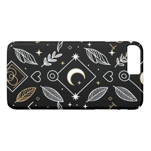 Elegant black phone cases (Achterkant (Horizontaal))