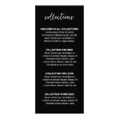 Elegant Black Photo Collage Moderne Photography Reclamekaart (Achterkant)